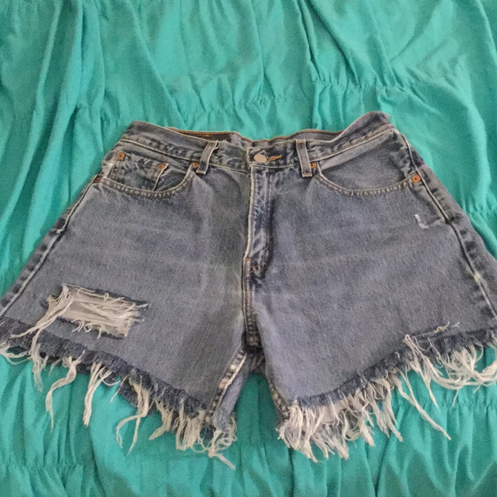 Levi’s thrifted jean shorts